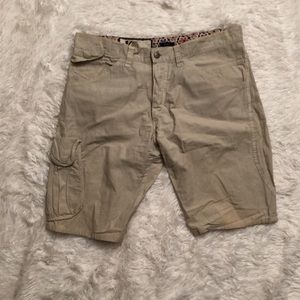 Khaki Cargo Shorts Made in Italy